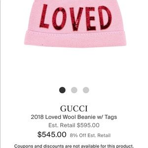 Authentic Gucci wool Loved hat!